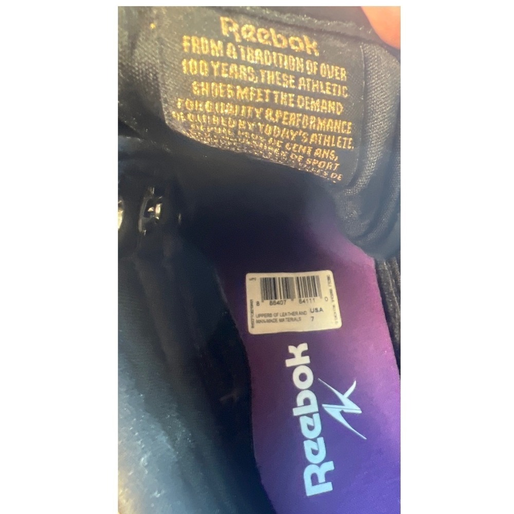 Reebok Freestyle High Top Alicia Keys Deadstock Black Gold Piano Keys Women's 7 - Picture 5 of 12